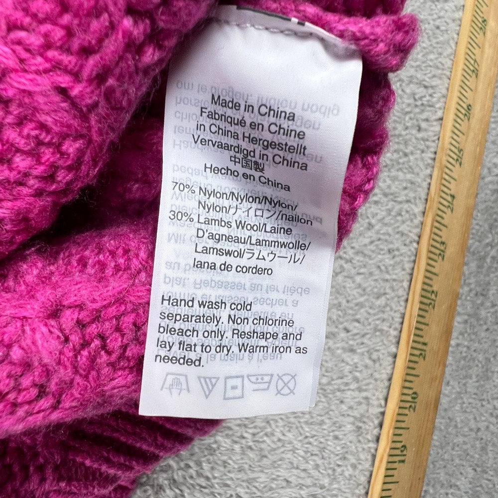 J.Crew Pink Cable‎ Knit Sweater Womens Large Preppy Chunky Textured Cozycore - Picture 8 of 14